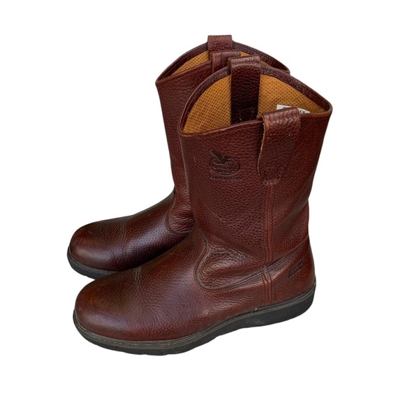 Georgia Boots Men's Brown Leather Wellington 11” G5384 - Picture 7 of 13
